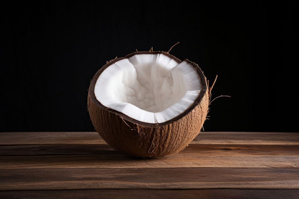Half coconut wood freshness eggshell.