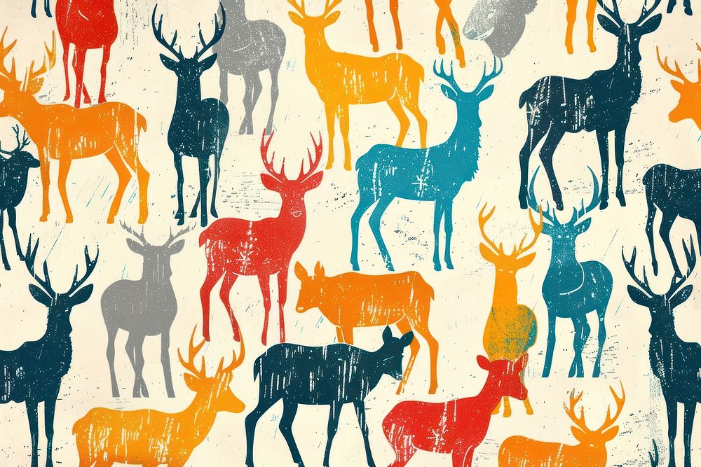 Wild animals pattern art backgrounds mammal.