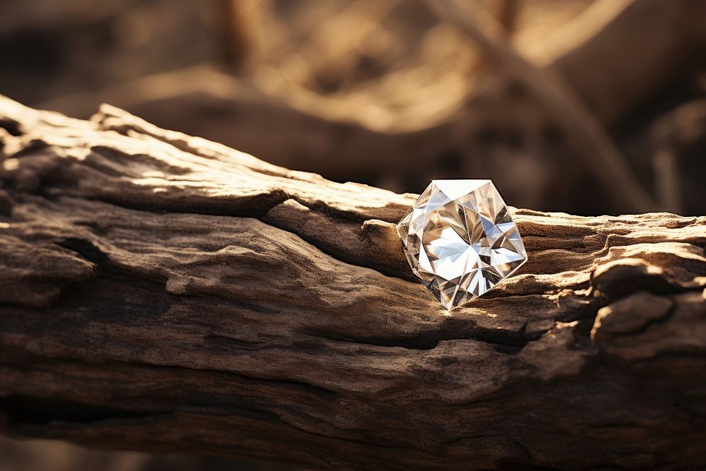 Diamond diamond wood gemstone.