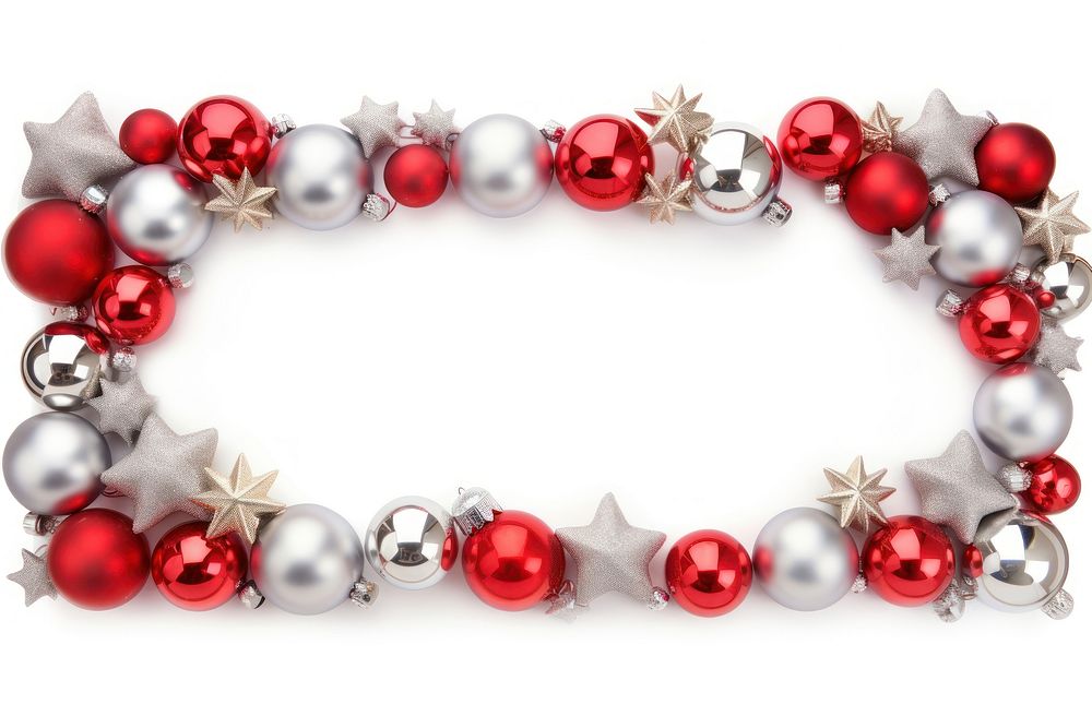 Christmas border decoration necklace jewelry.
