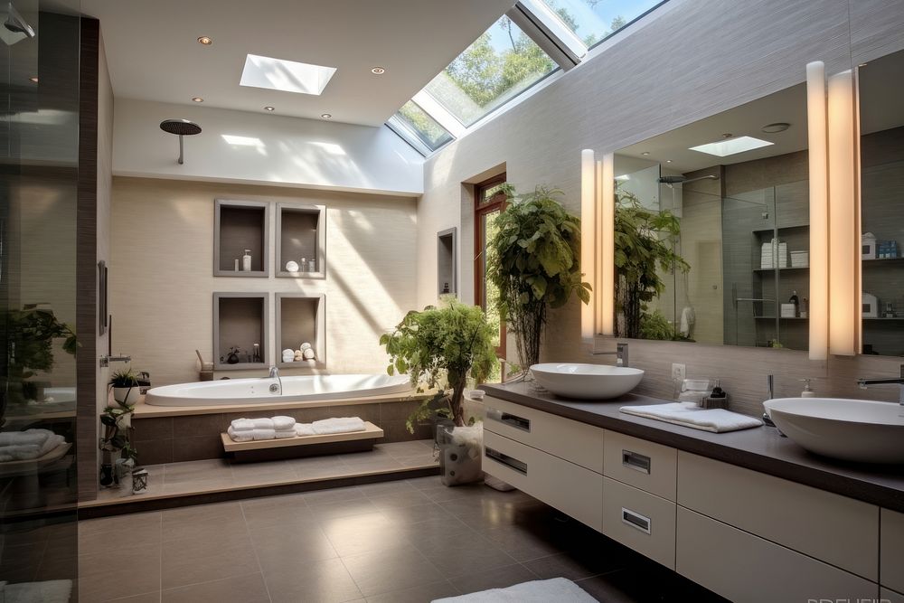 Bathroom interior architecture building bathtub.