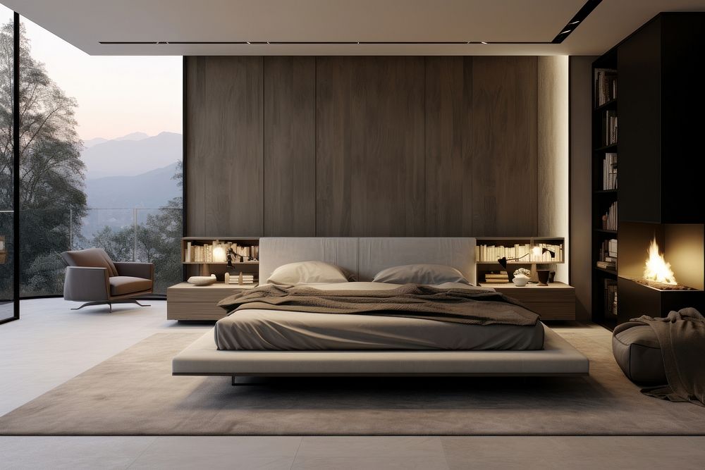 Bedroom furniture architecture comfortable.