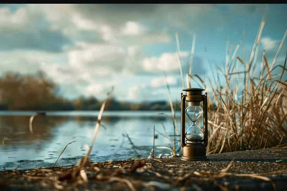 Hourglass landscape outdoors nature.