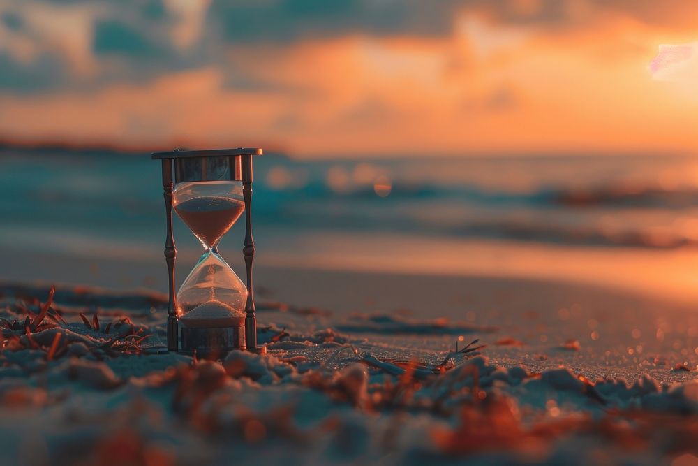 Hourglass outdoors nature sand.