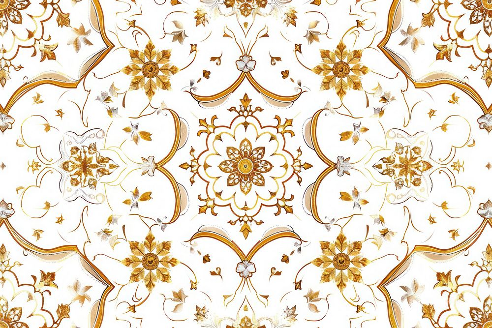 Seamless pattern in authentic arabian style backgrounds white line.