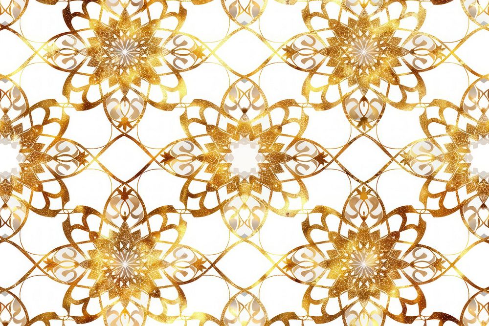 Seamless pattern in authentic arabian style backgrounds gold line.