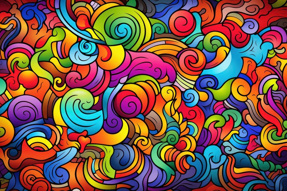 Rainbow art backgrounds pattern.