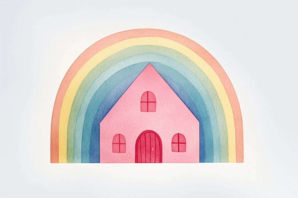 Rainbow architecture creativity playhouse.