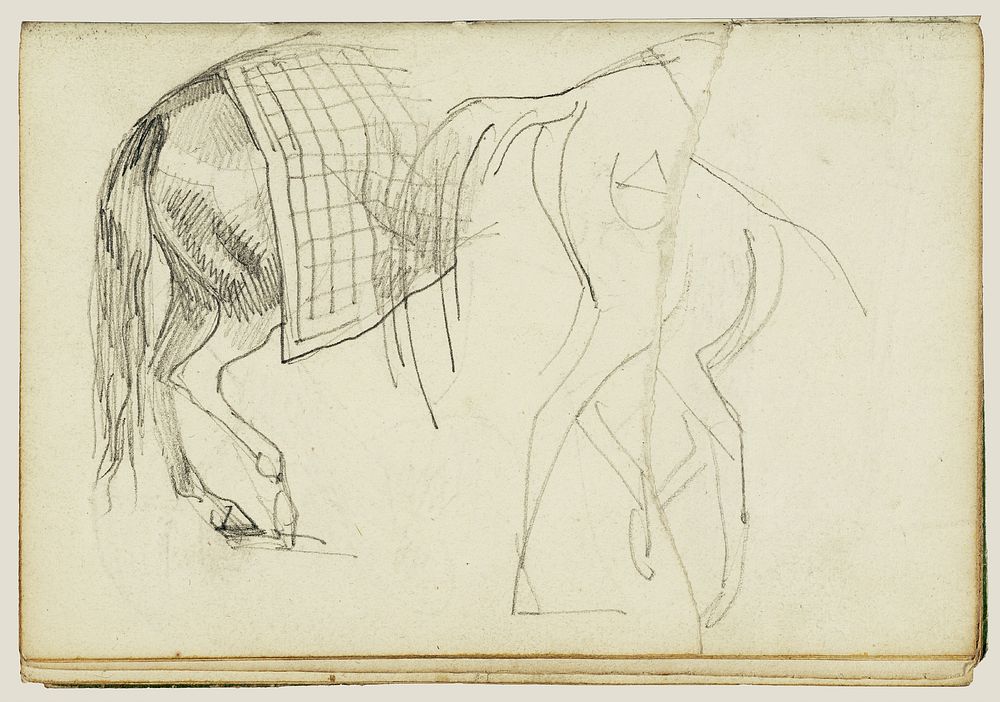 Horse Studies by Théodore Géricault