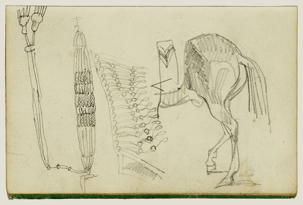 Horse Studies and Tassels by Théodore Géricault