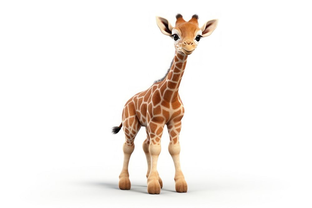 A baby goos animal wildlife giraffe mammal.