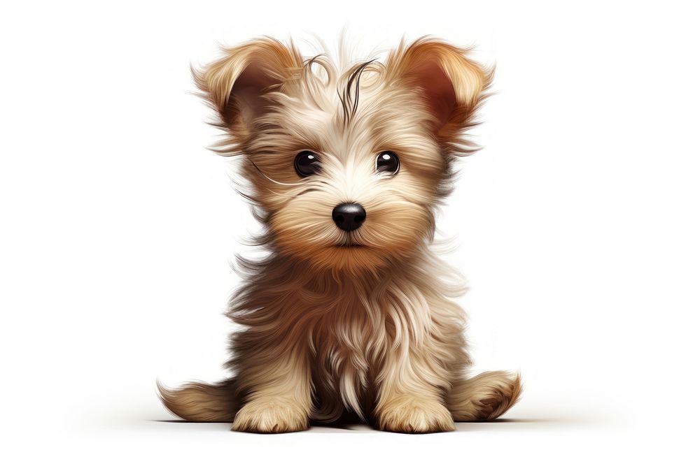 A baby dog animal terrier mammal puppy.