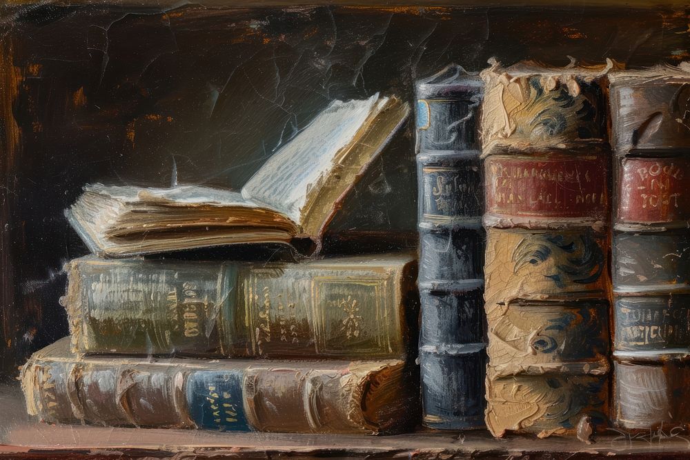 Book publication painting library.