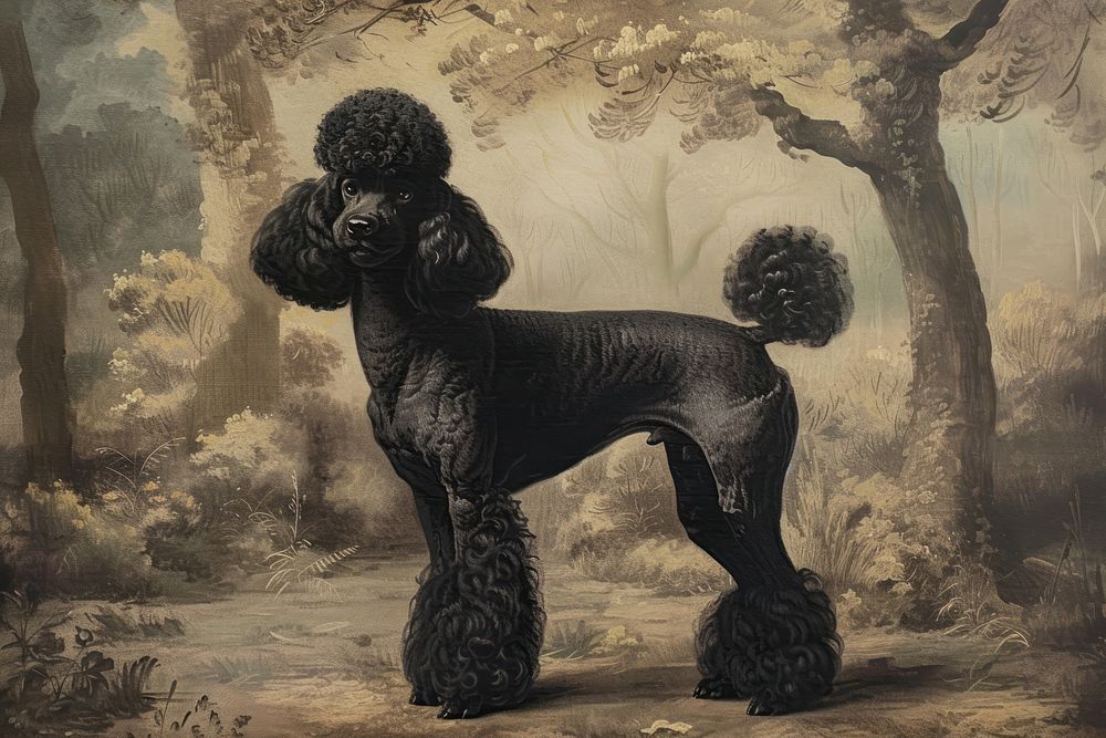 Poodle mammal animal dog. | Premium Photo Illustration - rawpixel