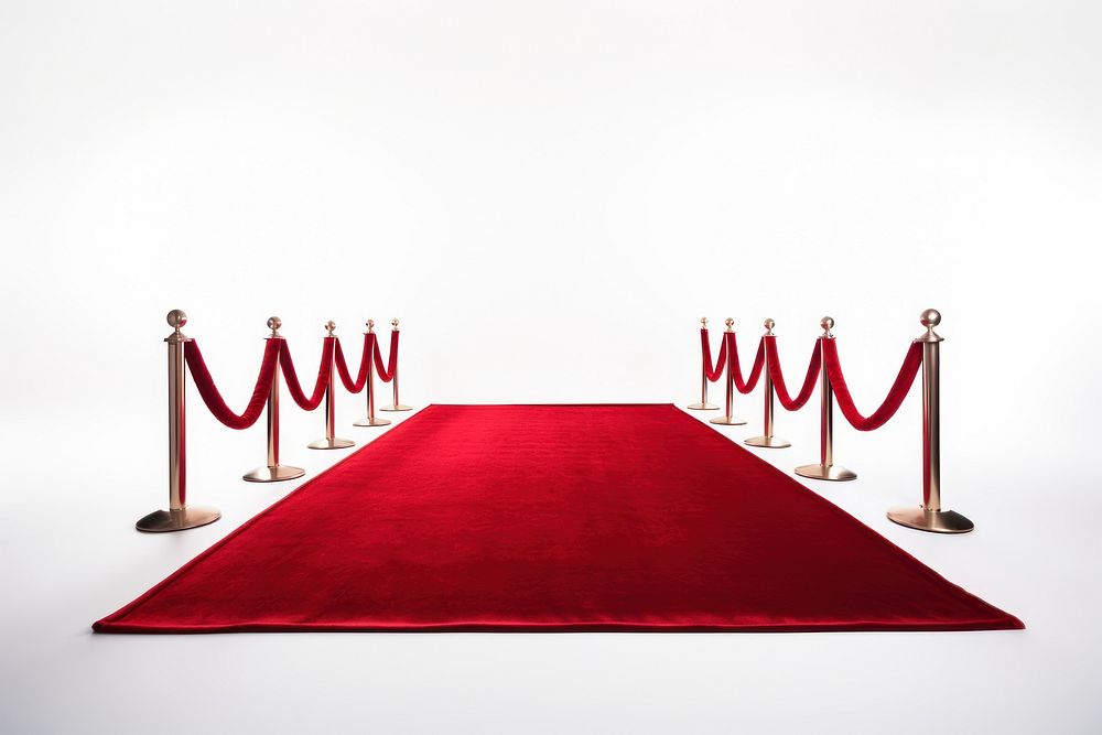 A red carpet furniture flooring lighting.