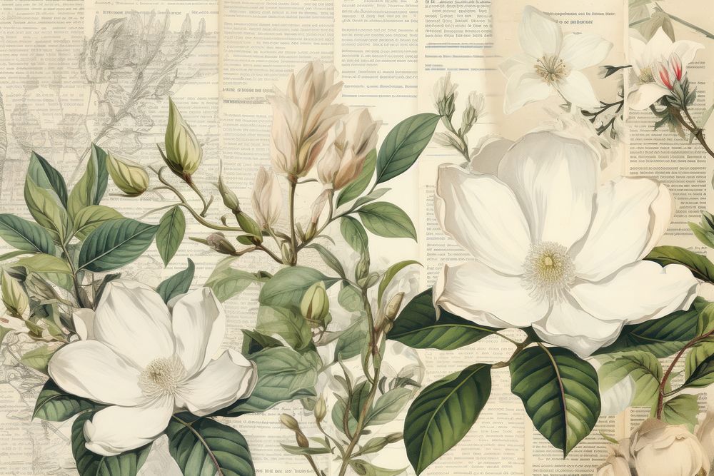 Magnolia backgrounds pattern flower.