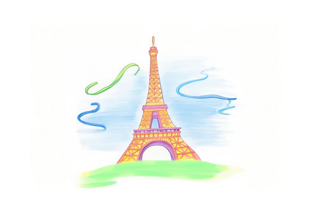 France eiffel tower architecture drawing creativity.