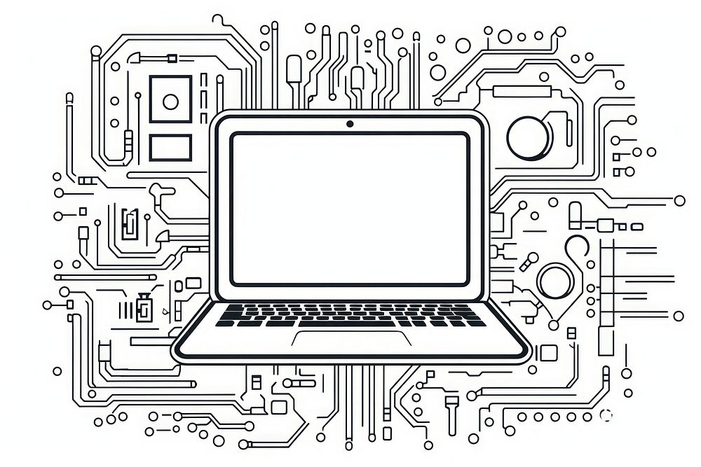 Computer backgrounds diagram laptop.