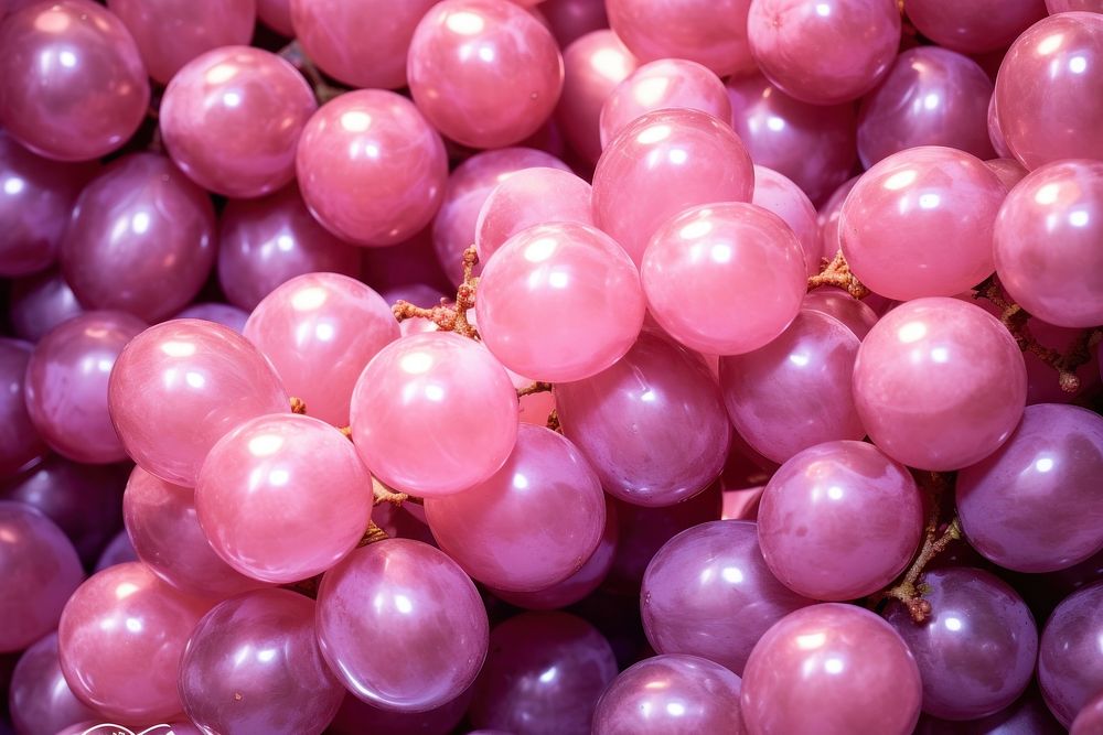 Grapes pattern holographic backgrounds balloon purple.