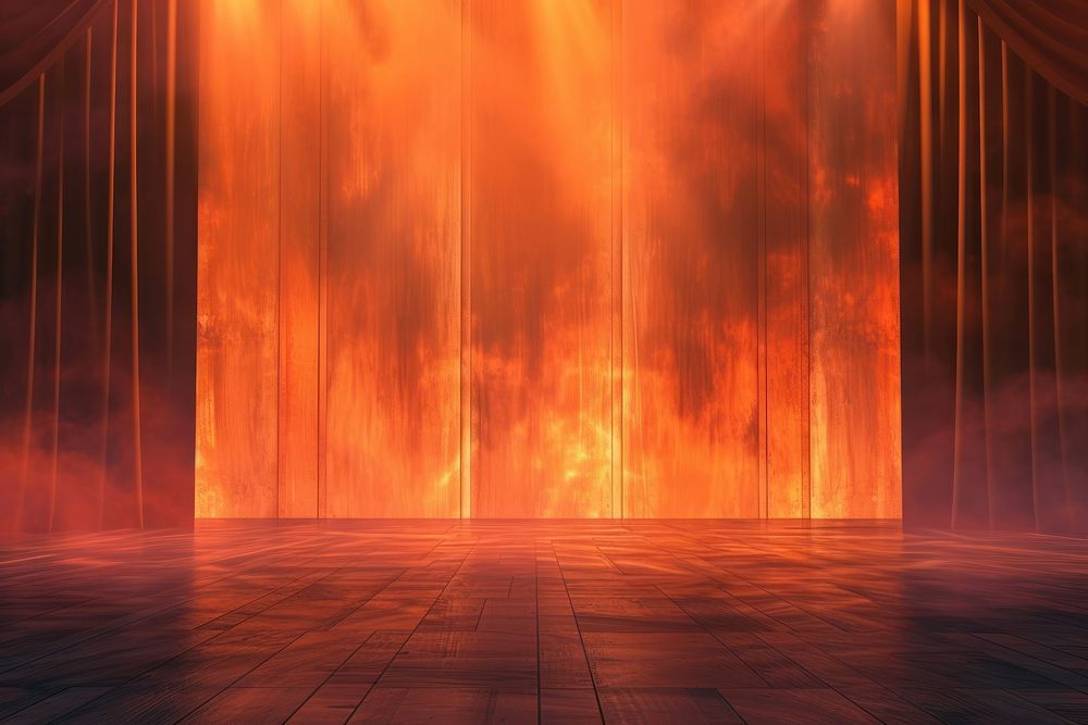 Empty cinema stage backgrounds fire spirituality.