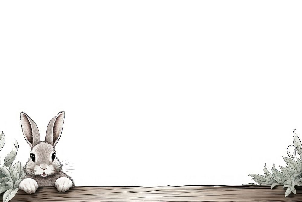Rabbit animal mammal sketch.