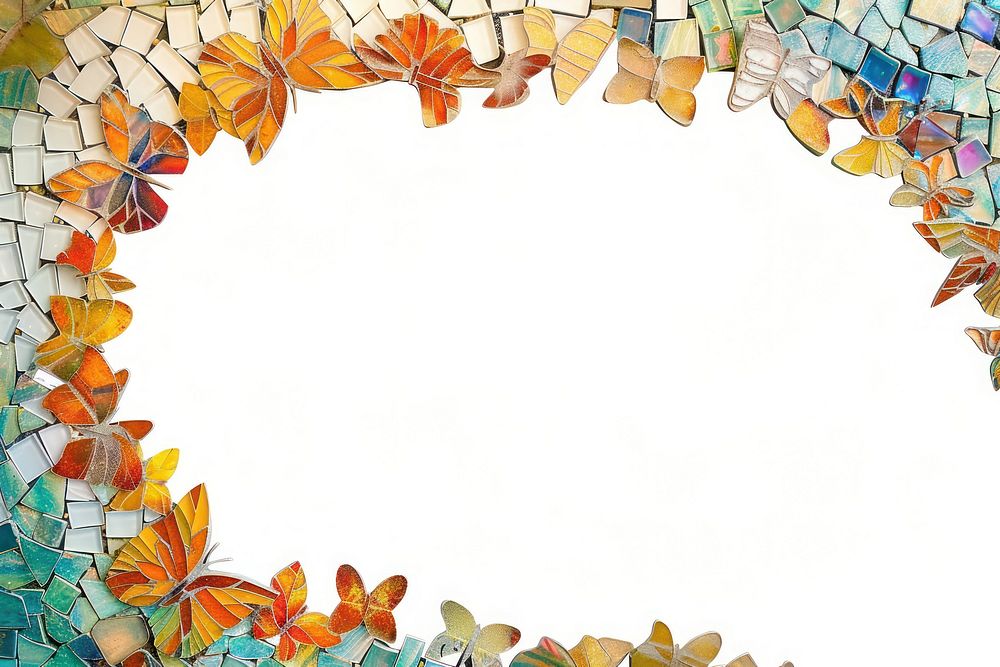 Butterfly art backgrounds mosaic.