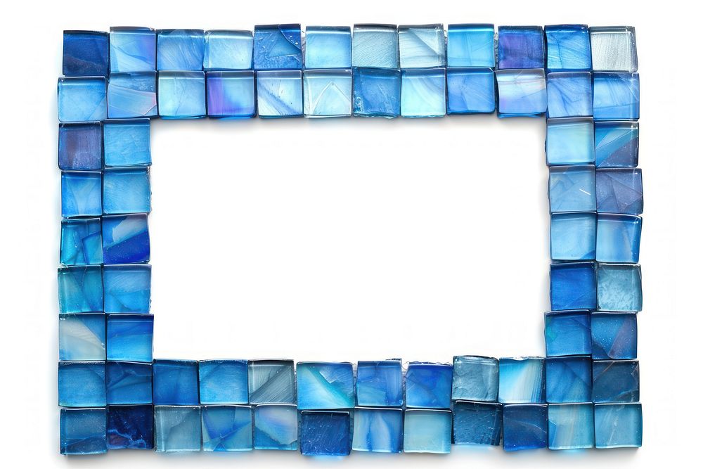 Blue iridescent square art backgrounds rectangle.