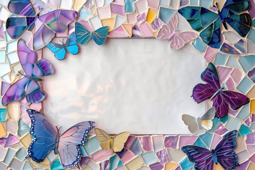 Butterfly rectangle art backgrounds creativity.
