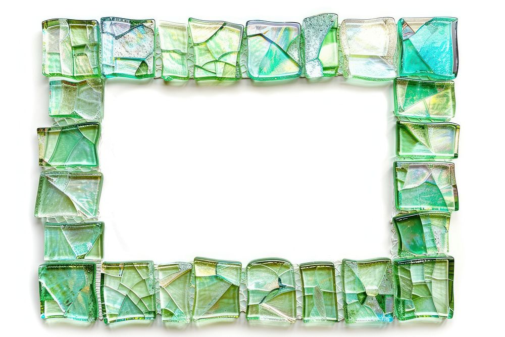 Green iridescent art backgrounds rectangle.