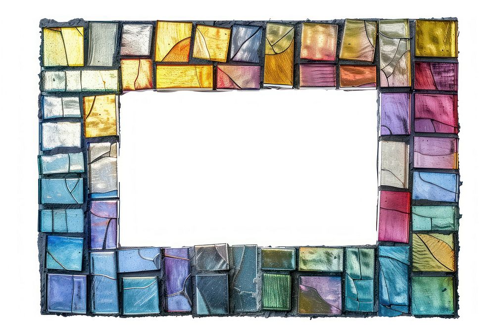 Iridescent rectangle art backgrounds frame.