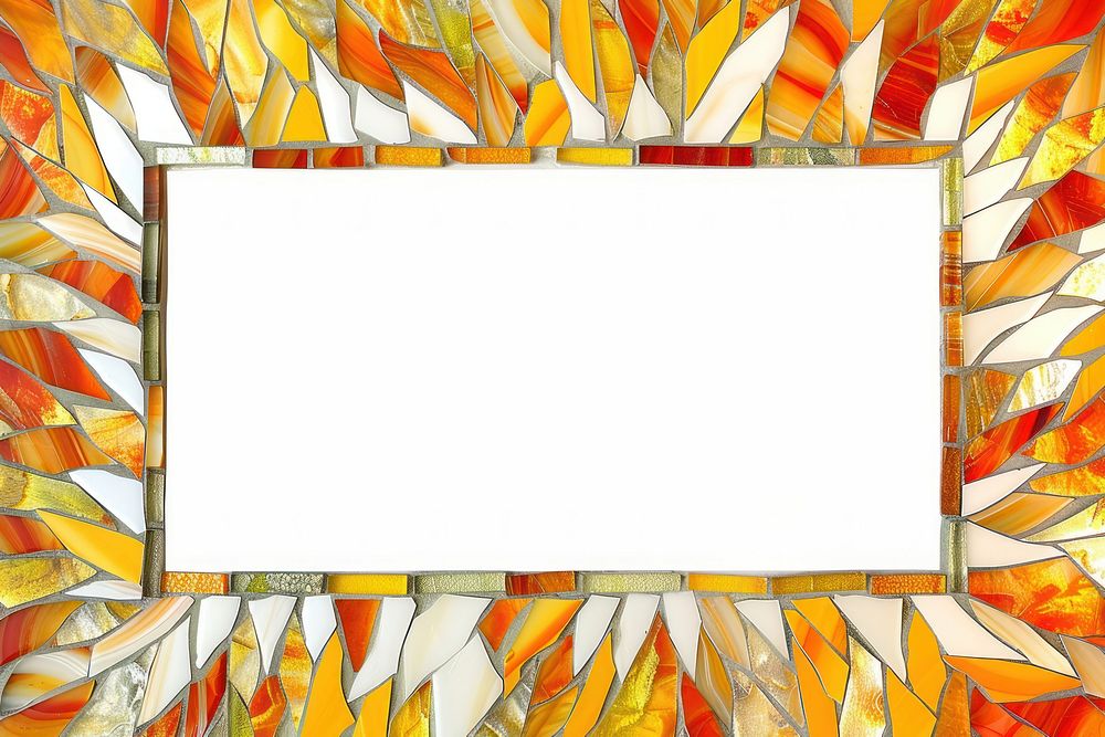 Sunflower backgrounds mosaic frame.