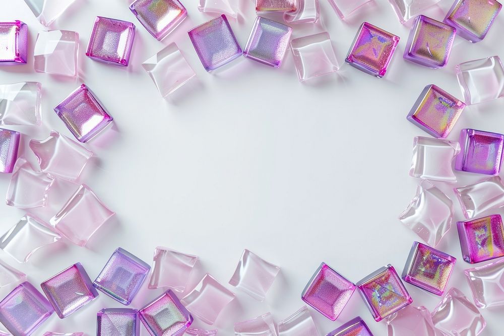 Pink iridescent square backgrounds jewelry purple.