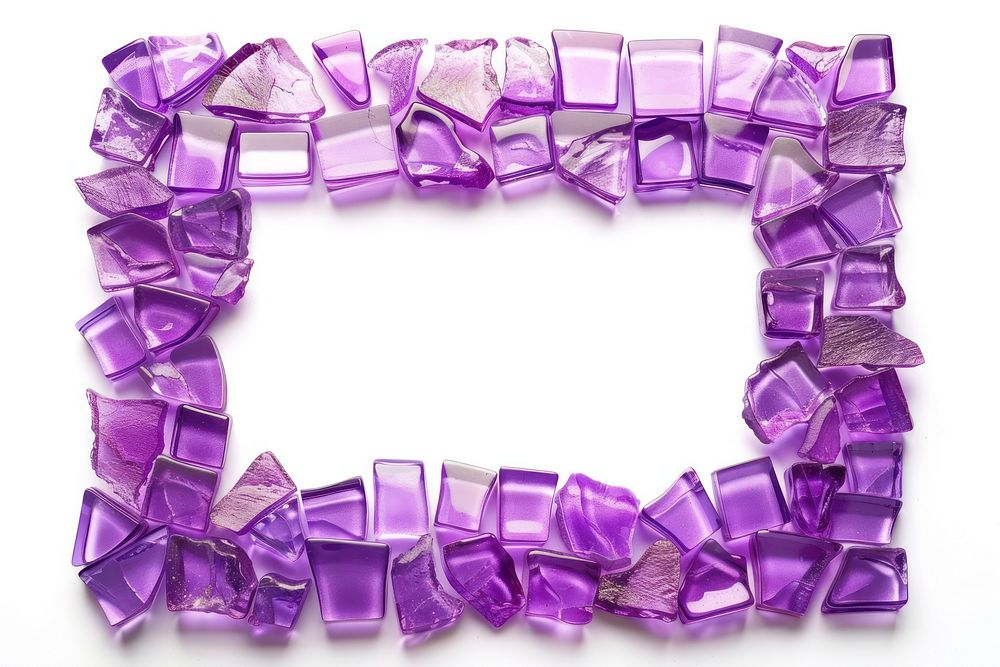 Purple rectangle amethyst gemstone.
