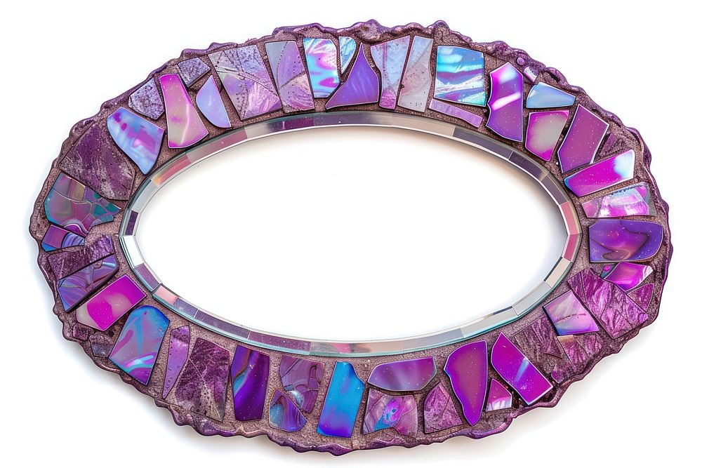 Purple iridescent amethyst gemstone jewelry.