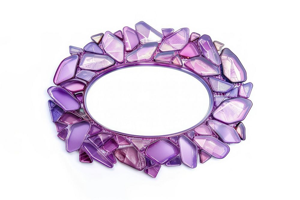 Purple iridescent oval amethyst gemstone jewelry.