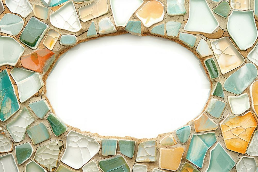 Oval backgrounds turquoise jewelry.