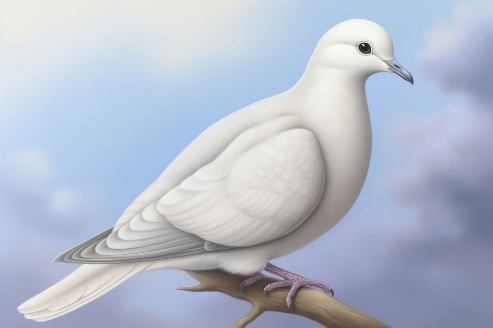 PNG Painting of dove animal bird wildlife.