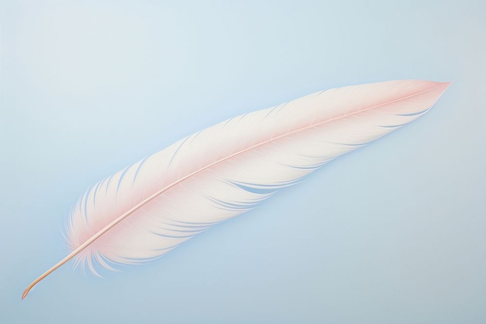 Painting of feather lightweight accessories accessory.