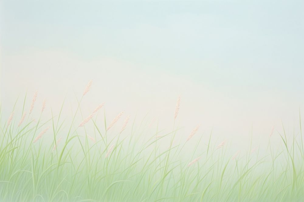 Painting of grass backgrounds outdoors nature.
