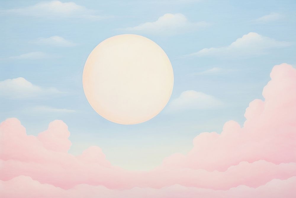 Painting of moon sky backgrounds outdoors.