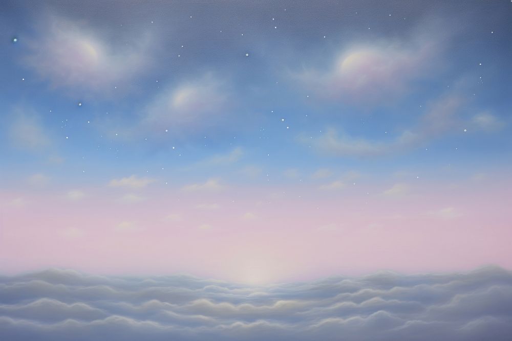Painting of night sky backgrounds landscape outdoors.