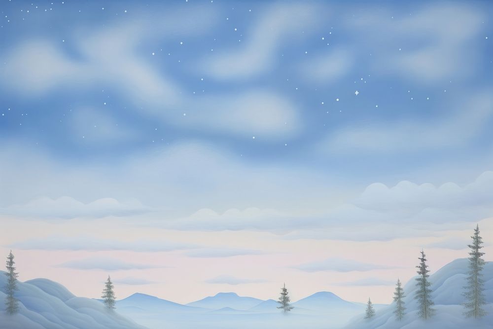 Painting of night sky backgrounds landscape outdoors.