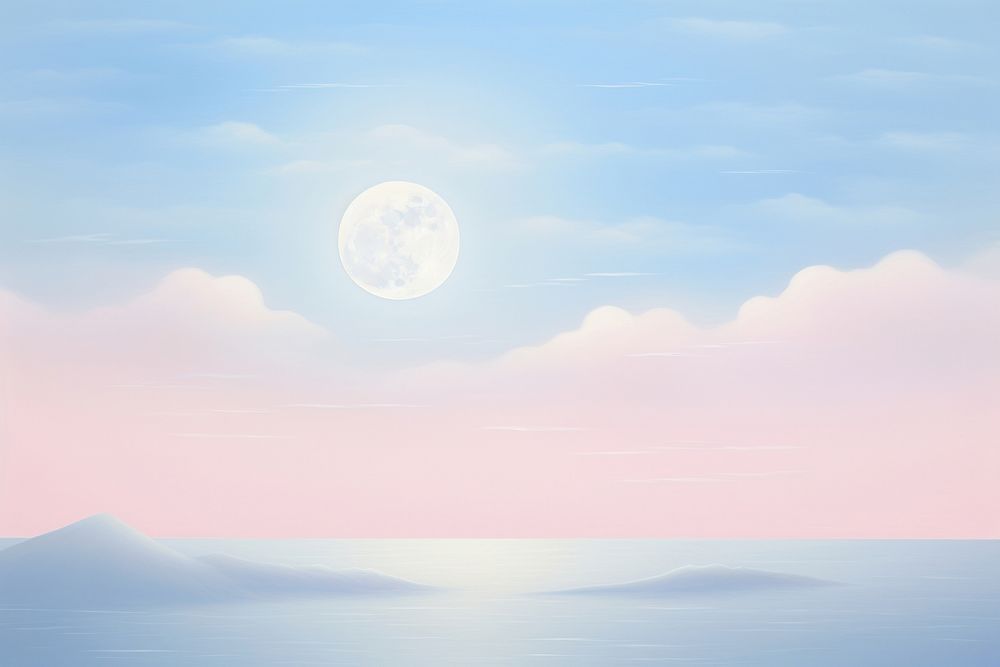 Painting of sky moon backgrounds astronomy.