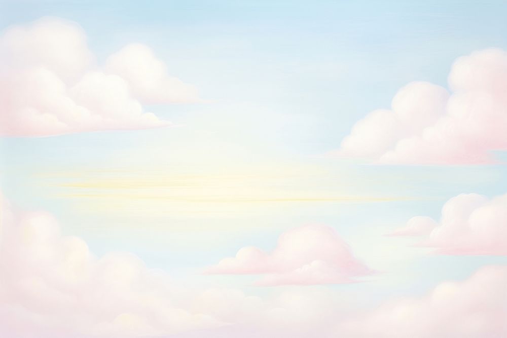 Painting of sky backgrounds outdoors horizon.
