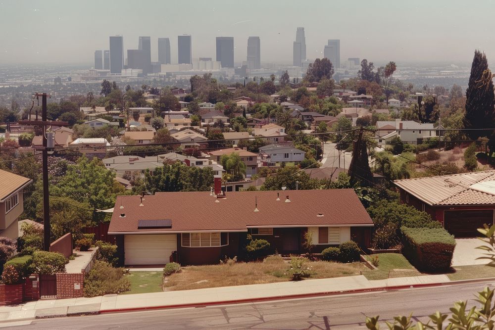 Los Angeles neighborhoods architecture cityscape outdoors.