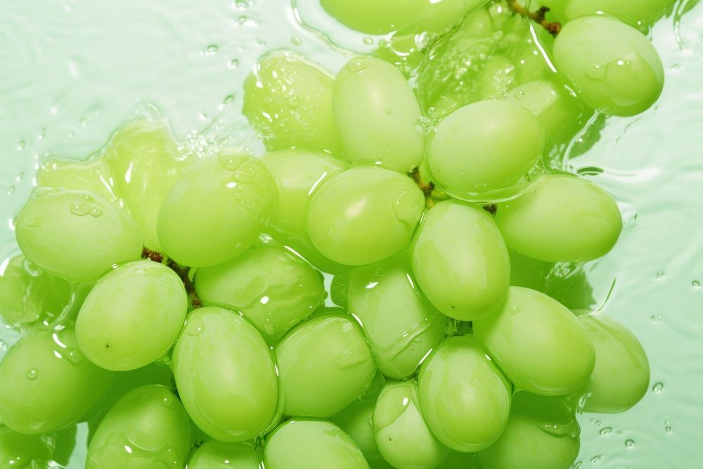 Fresh green grapes backgrounds fruit plant.
