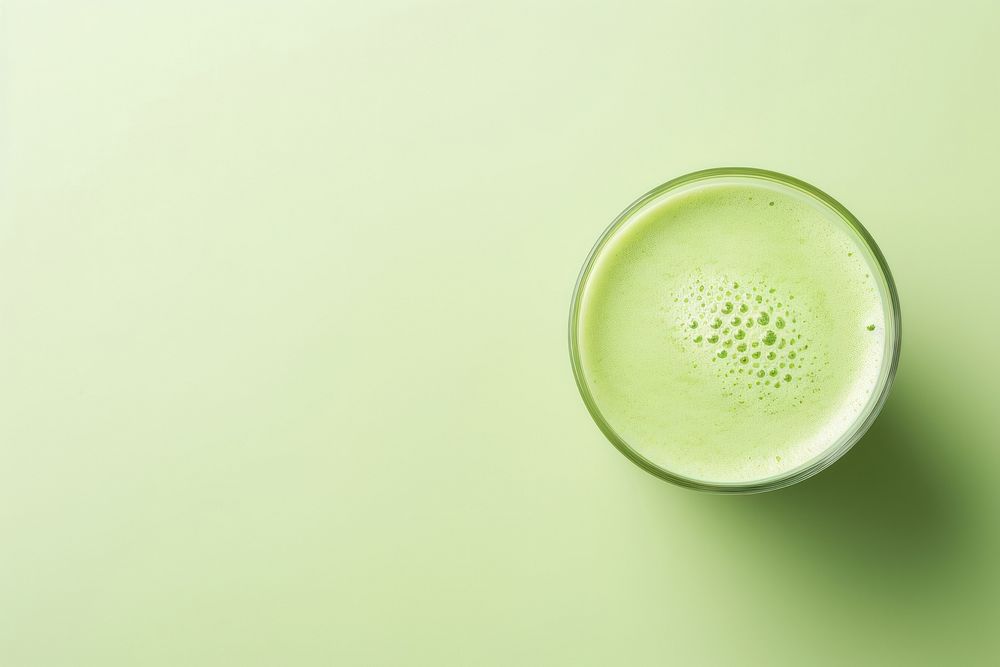 Green matcha late pattern smoothie juice drink.