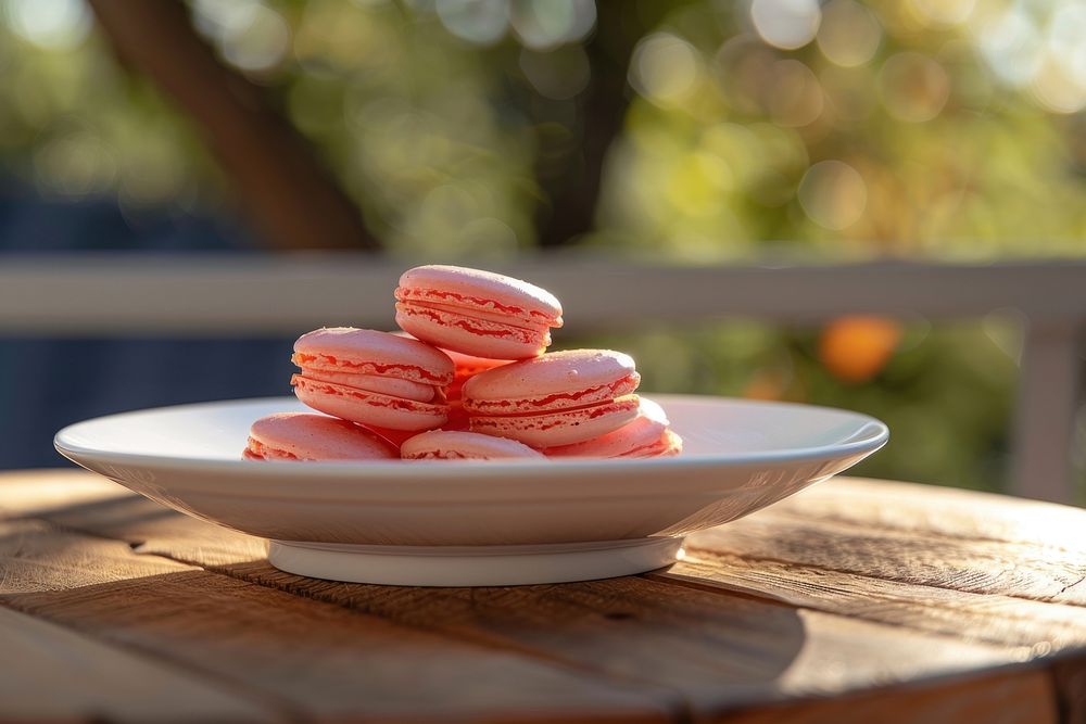 Macaron food macarons table.