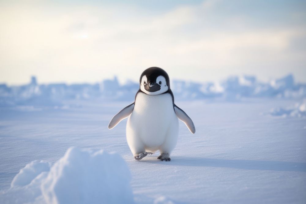 Penguin in Antarctica animal bird wildlife.