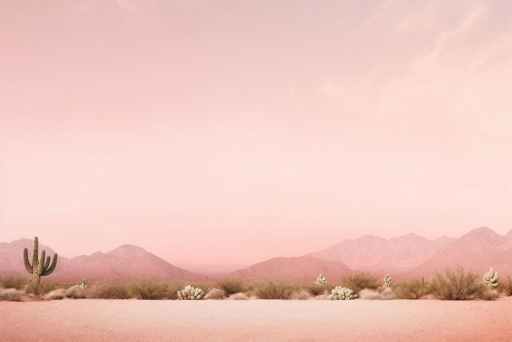 Simple pink desert border outdoors nature ground.